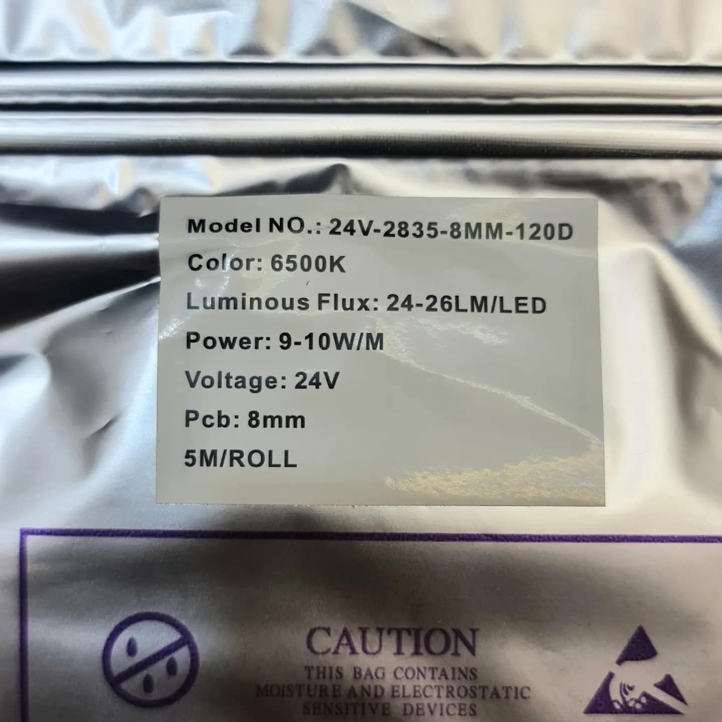 ال ای دی نواری 24 ولت تک لاین مهتابی 26 لومن