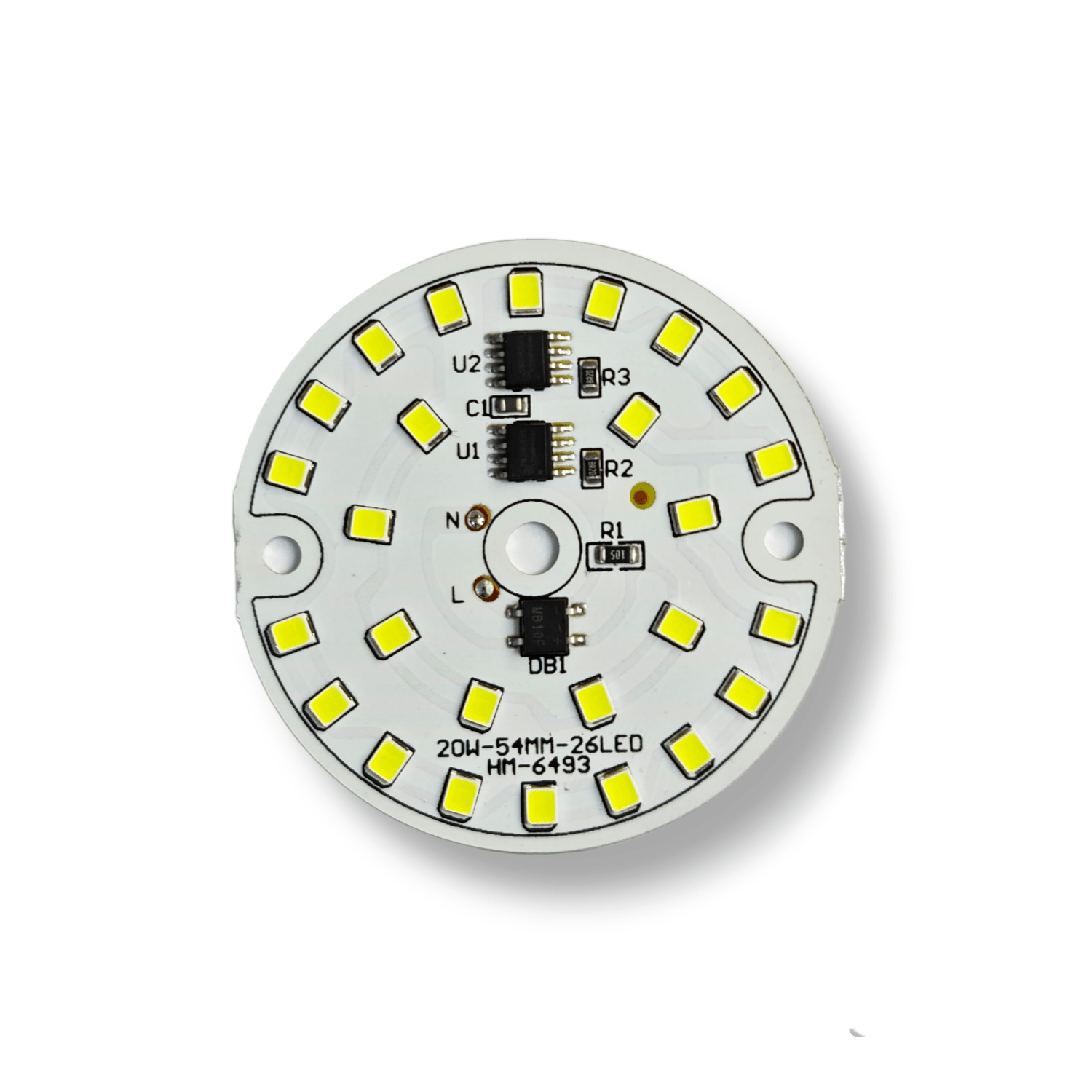 ماژول 220 ولت 20 وات مهتابی گرد - قطر 54 میلیمتر