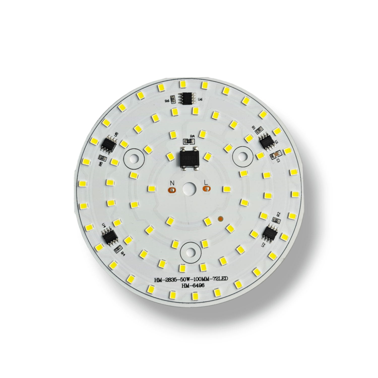 ماژول 220 ولت 50 وات مهتابی گرد - قطر 100 میلیمتر