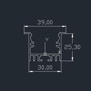 قاب لاینر توکار مدل V3 قاب لاینر توکار مدل V3