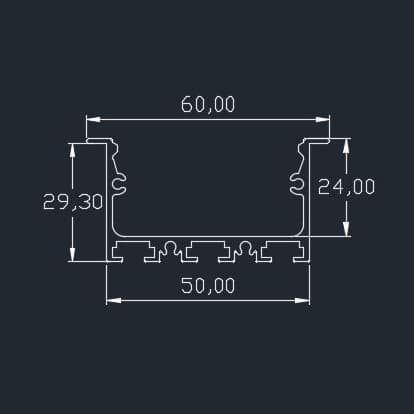 قاب لاینر ال ای دی توکار مدل V6 - Image 3